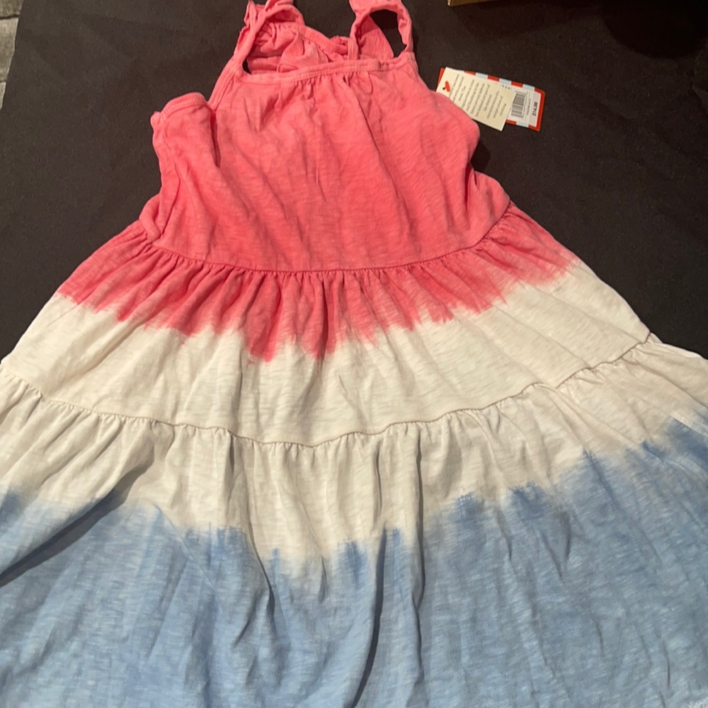 Red white and blue girls dress size 6x/7